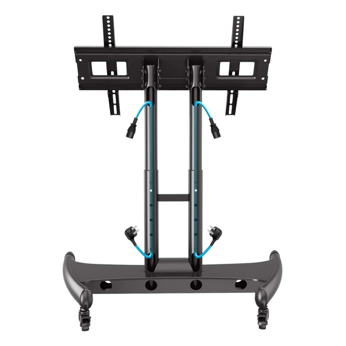 NB North Bayou AVA50 32"- 70" with 45kg Max Payload and 90 Degree Tilting TV Mobile Cart Stand with Wheels with Reduced Height and Cable Management System for LCD LED Flat Screen TV Television