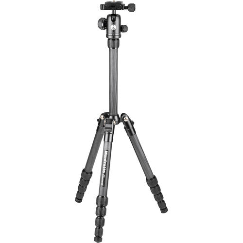 Manfrotto MKELES5CF-BH Element Carbon Fiber Aluminum Small Traveler Tripod for Photography, Vlogging (Black)