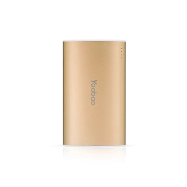 Yoobao 6013 Pro 10200mAh Magic Wand Powerbank with LED Torch, Dual Port Charger and Micro USB Cable for Smartphones and Tablets (Gold)