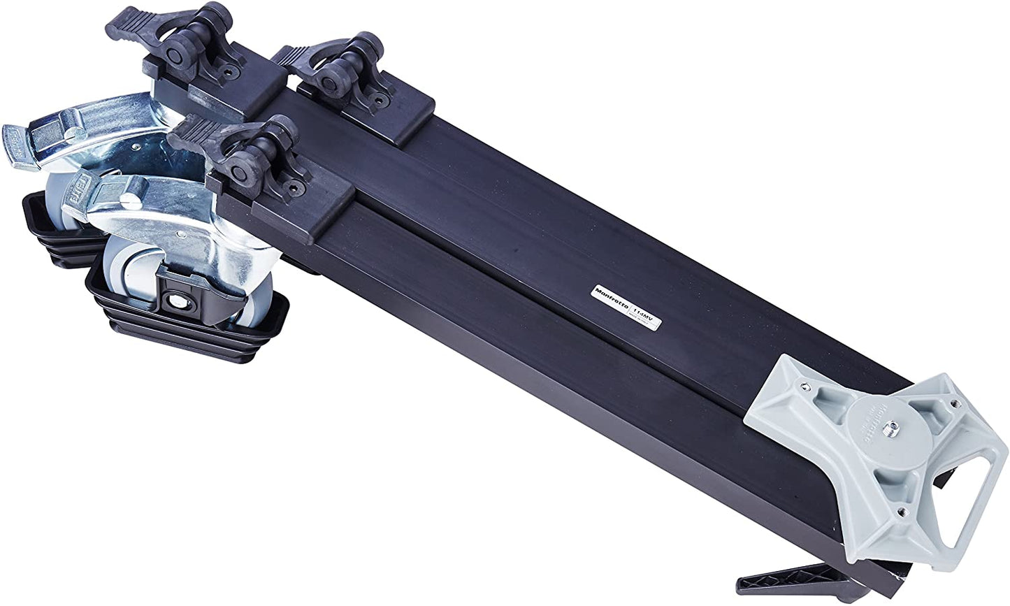 Manfrotto 114MV Cine/ Video Dolly for Tripods with Spiked Feet for Large Tripods