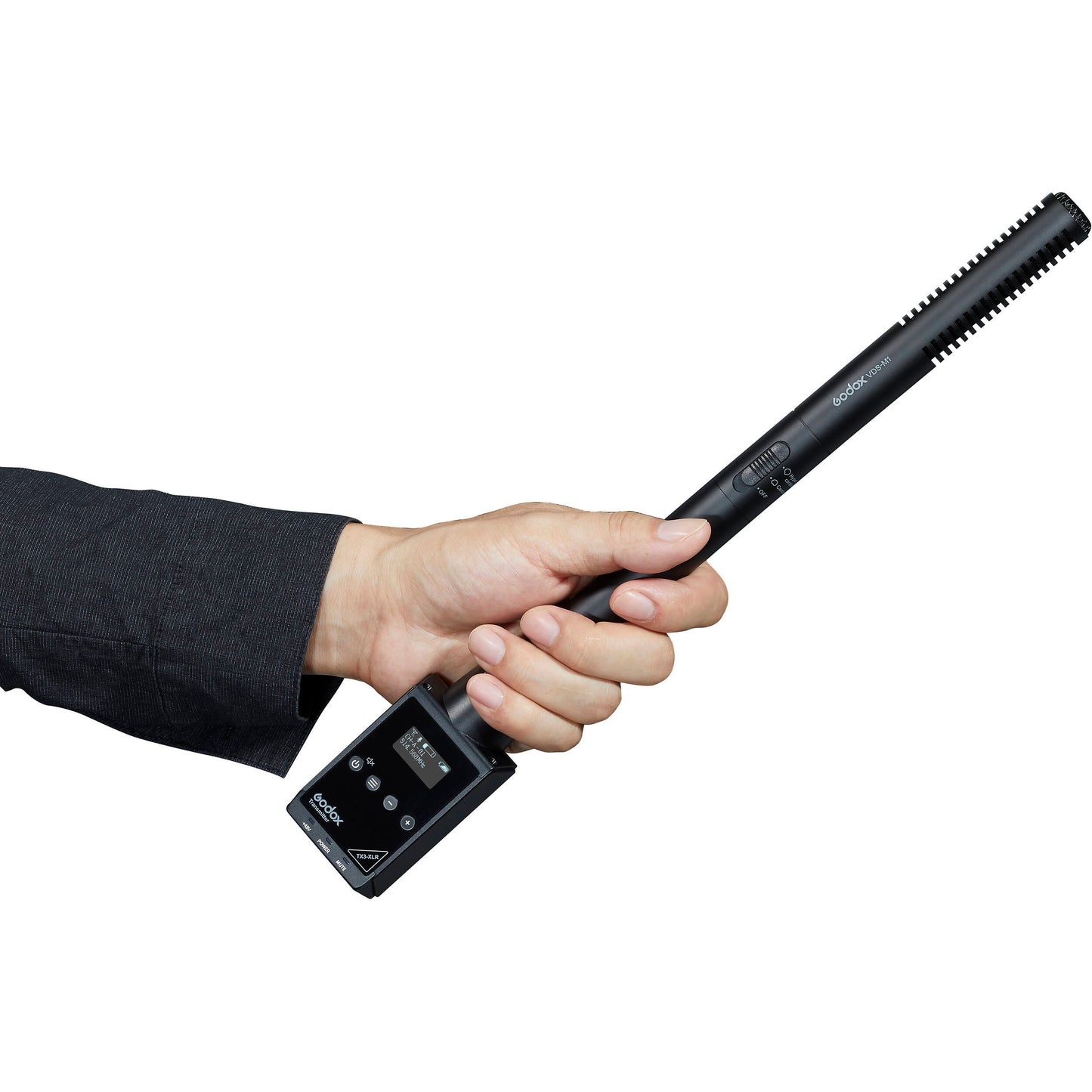 Godox VDS-M1 Shotgun Microphone Multipattern (Cardioid / Supercardioid) with Lightweight Metal Housing and Windscreen