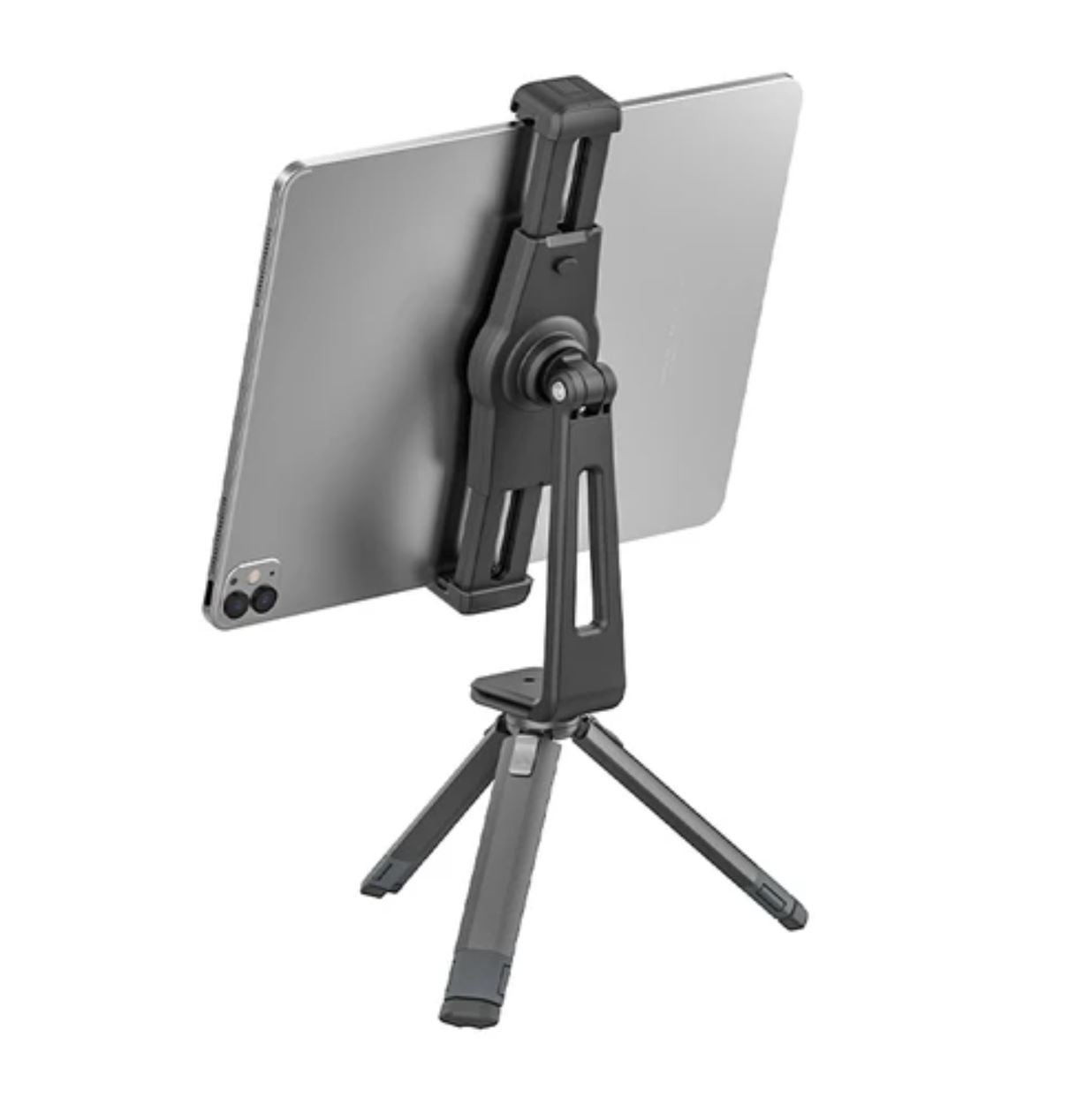 Ulanzi ST-20 20 Plastic Tablet Clamp Holder 22cm Stretchable Range with Horizontal / Vertical Shooting 360 Rotation 2 Cold Shoes Quick Plate