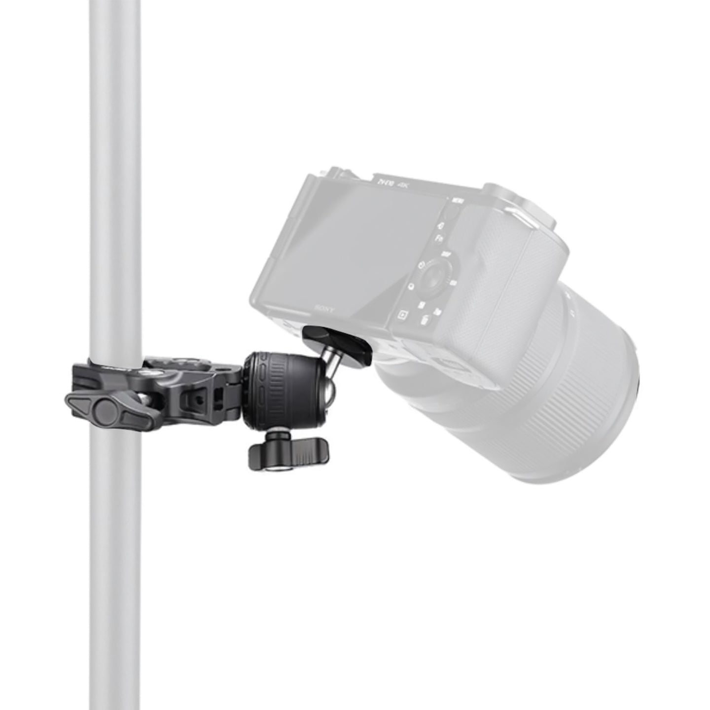 Ulanzi R099 Clamp Mount with Mini 360 Rotating Ball Head Multifunctional Clip for Camera and GoPro