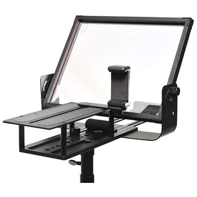 Glide Gear TMP100 10.5" Adjustable Tablet Teleprompter with 70/30 Beam Splitter, Standard 1/4" 20 Camera Screw Mount, 10ft Reading Range for iPad and Smartphone and DSLR