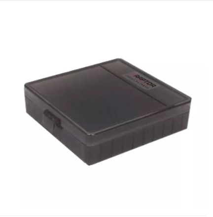 Raptor TB-45 Ammo Box Water/Dust Resistant Plastic Hard Case 100 Rounds Flip Top Snaplock IP67 Rating