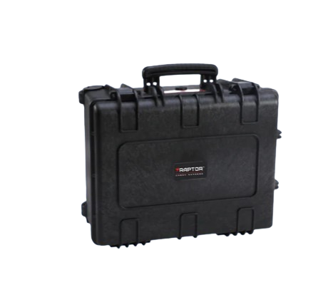 Raptor 4000x Protector Trolley and Carry on Hard Case Waterproof Dustproof and Shockproof Hard Casing with Retractable Extension Handle and Manual Pressure Valve IP67 Rating for Military Weapons, Cameras, Lenses, Drones (Black)