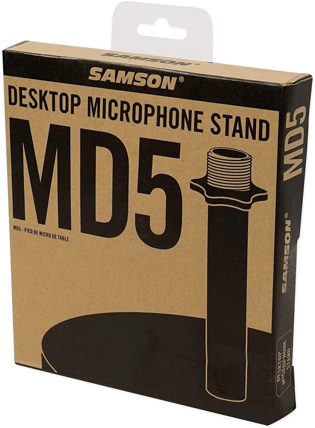 Samson MD5 5-Inch Microphone Stand for Voiceovers, Podcast and Sound Recording