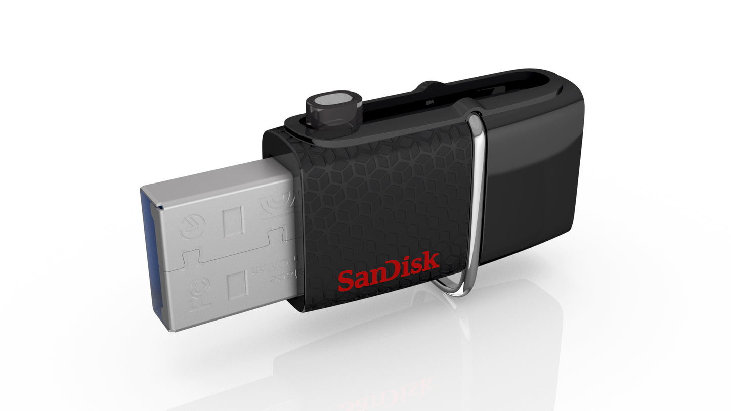 SanDisk Ultra 16GB USB 3.0 Flash Drive to Micro USB OTG for Smartphones | Model - SDDD2-016G-GAM46