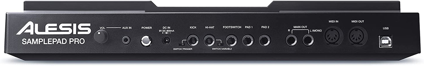 Alesis Percussion Pad Sample Pad Pro Percussion and Sample-Triggering Instrument with Dual Zone Rubber Pads