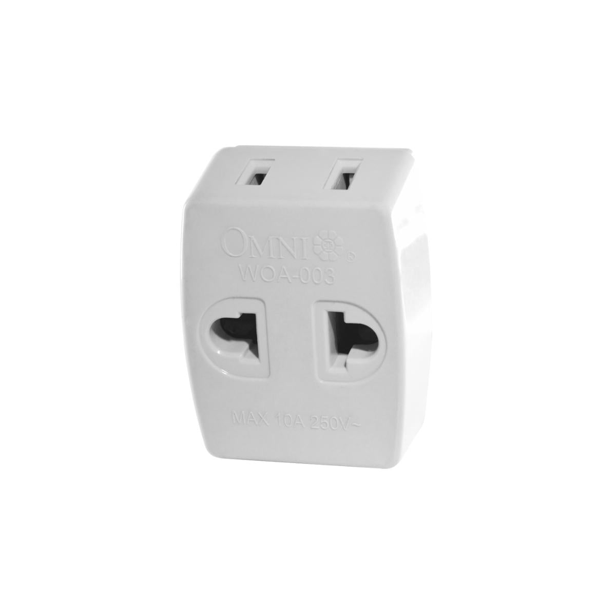 OMNI Octopus Adapter 10A 220V Triple Flat Tap to Flat Pin for Electrical Plugs | WOA-003