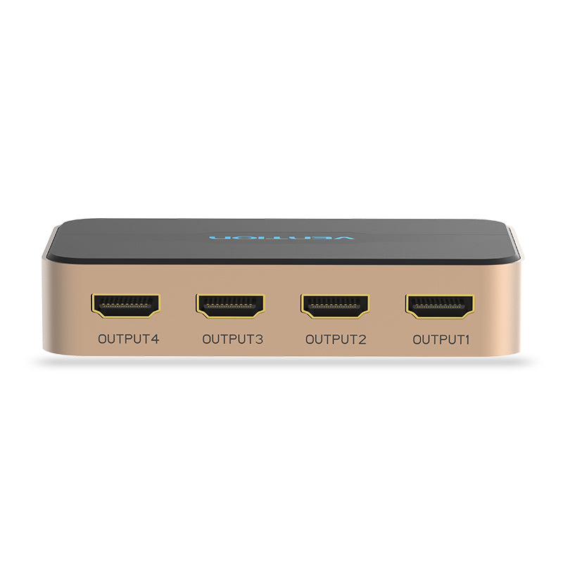 Vention 1 in 4 out HDMI 1.4 Splitter Aluminum Alloy 4K 30Hz with 30-meters Transmission and Sll9187B Chip (ACCG0)