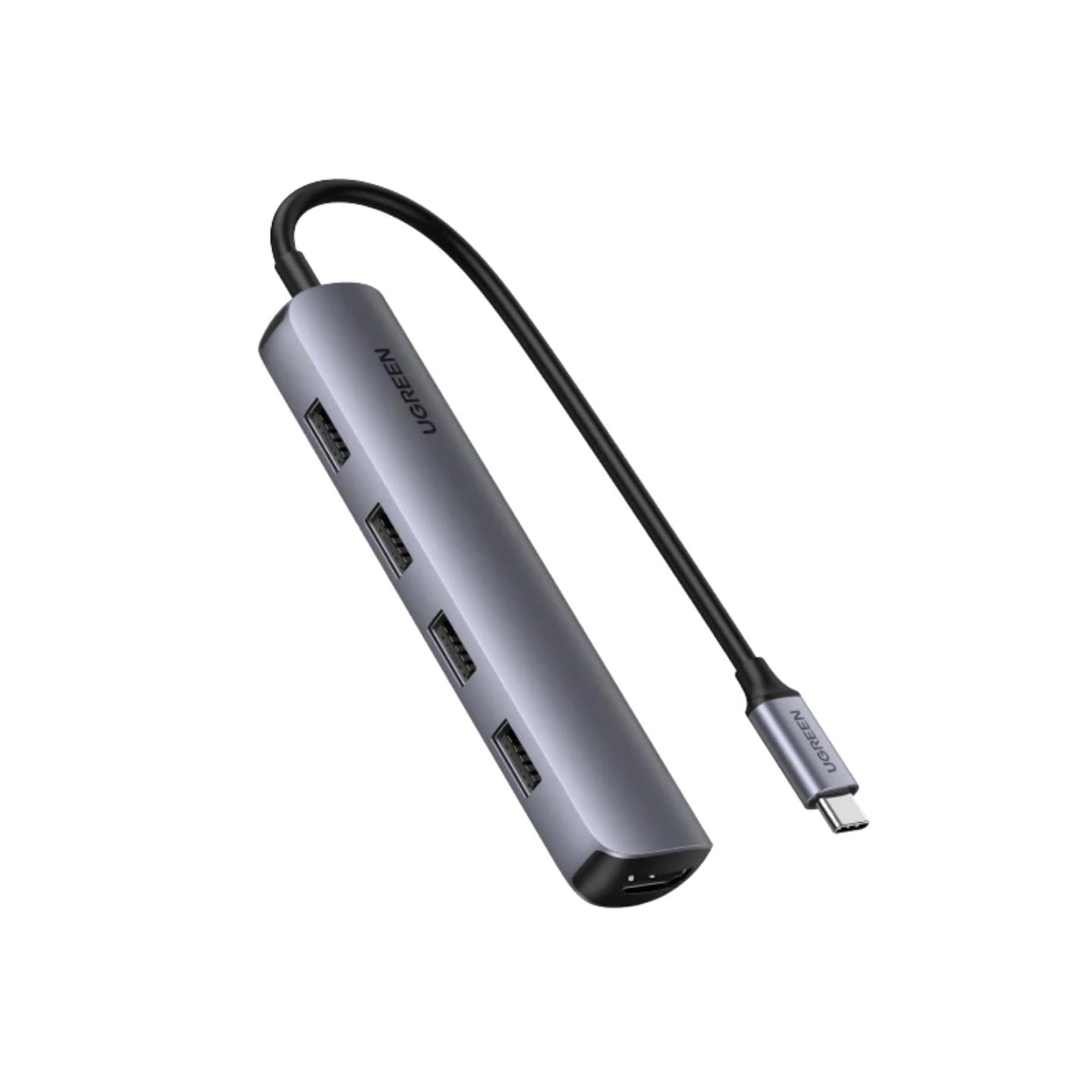 UGREEN 4K 30Hz 5-in-1 USB-C to HDMI & USB 3.0 Port Adapter Hub with 5Gbps Transmission Speed for Tablets, Monitors, Laptops | 20197
