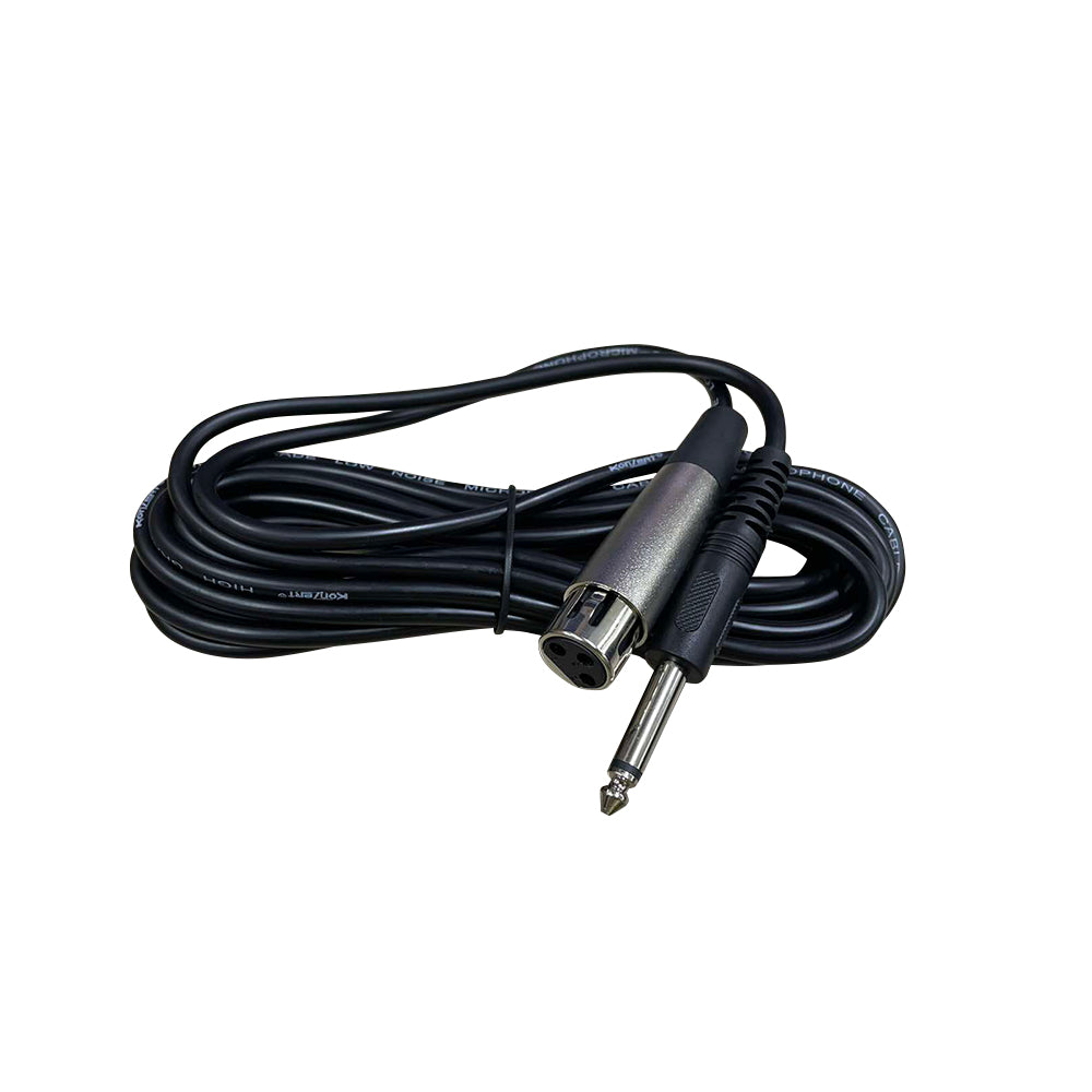 Konzert MK-101 Dynamic Capsule Microphone Personal Kit with 5M PL Jack Cable and Boom Mic Type Stand with Tripod Base for Live Performances and Events