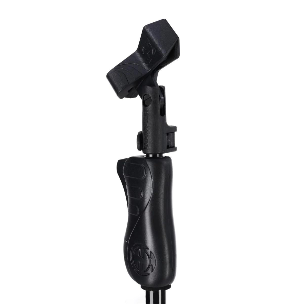 Hercules Quick-N-EZ 66-Inch Transformer Microphone Stand with Clip, Tilt & Height Adjustment, Wide Tripod Base | MS401B