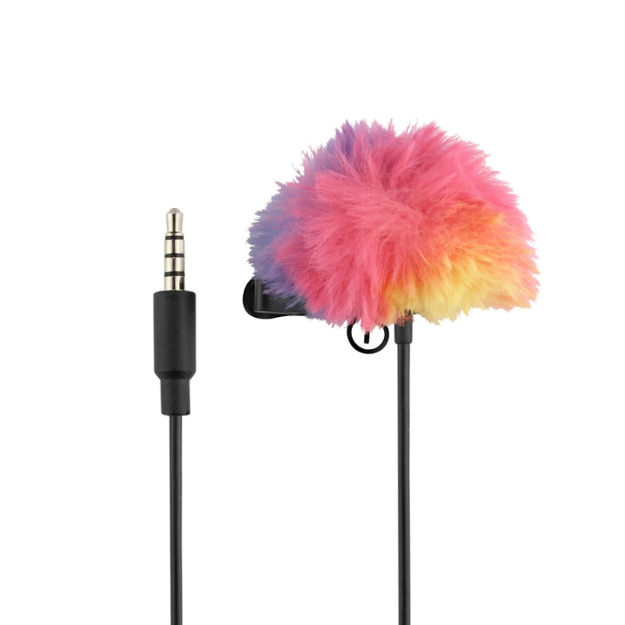 JOBY Wavo Lav Mobile Clip-On Omnidirectional Condenser Lavalier Lapel Microphone with 3.5mm TRS / TRRS Output, Faux Fur Windscreen, Carrying Pouch for Cameras and Smartphones | 1716