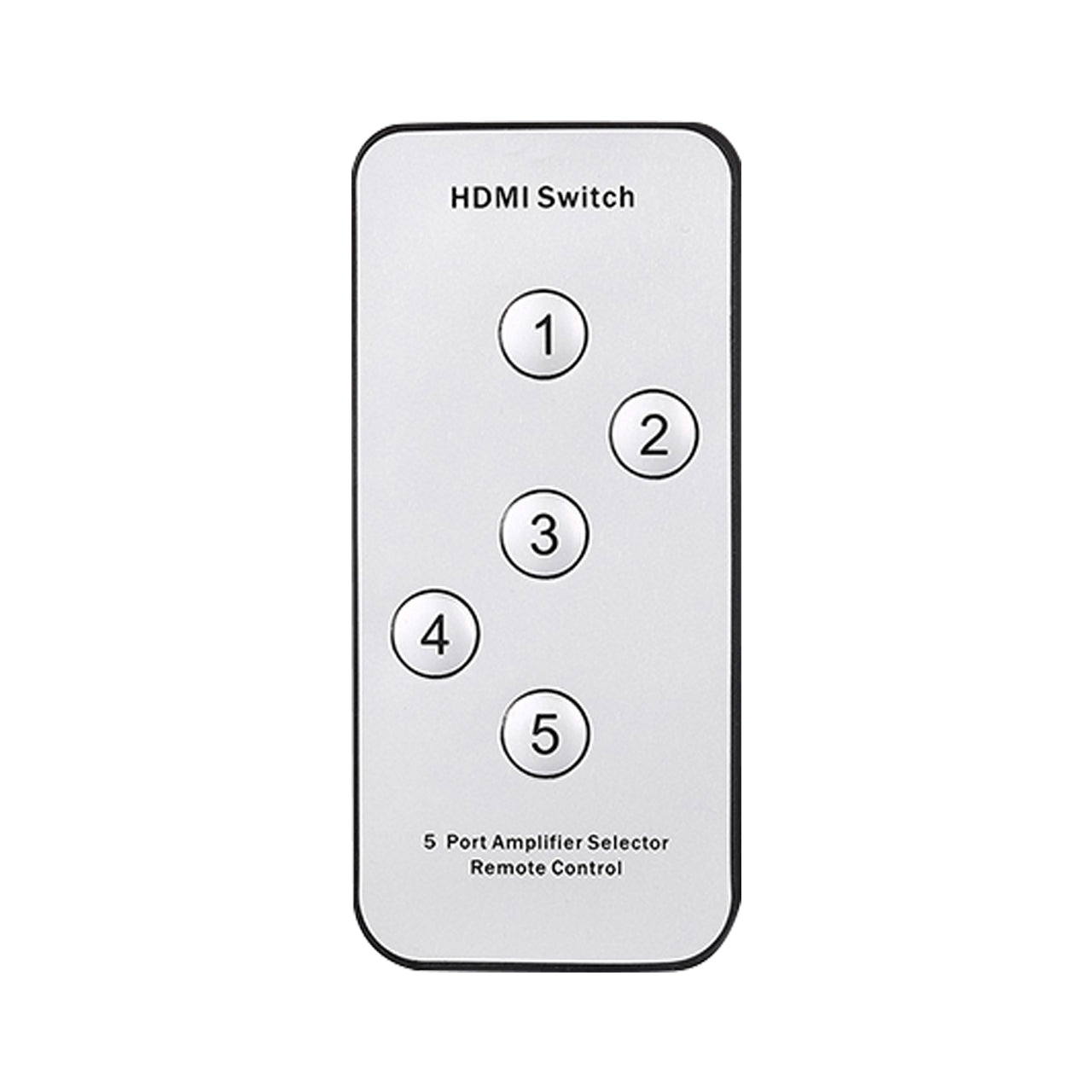 Vention 5 in 1 out HDMI Switcher Aluminum Alloy 4K 30Hz with Remote Control and DC 5V/1A Power Supply Cable (ACDG0)