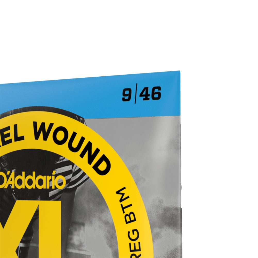 D'Addario XL Nickel Wound Super Light Top / Regular Bottom Electric Guitar Strings Set (.009-.046) | EXL-125