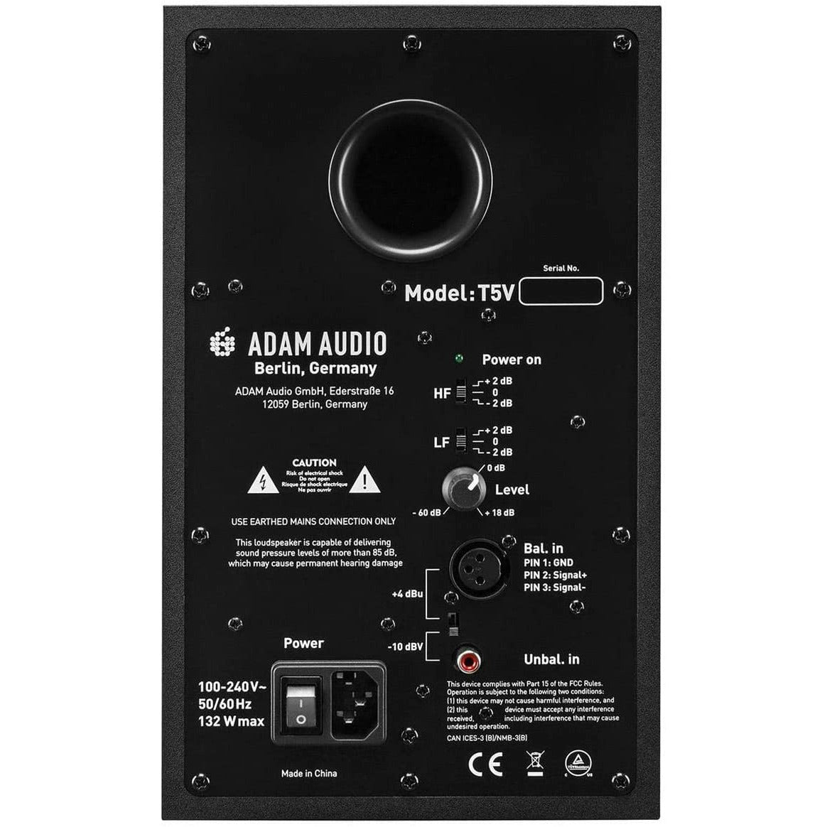 Adam Audio T5V Two-Way 5-Inch Active Nearfield Monitoring Speaker