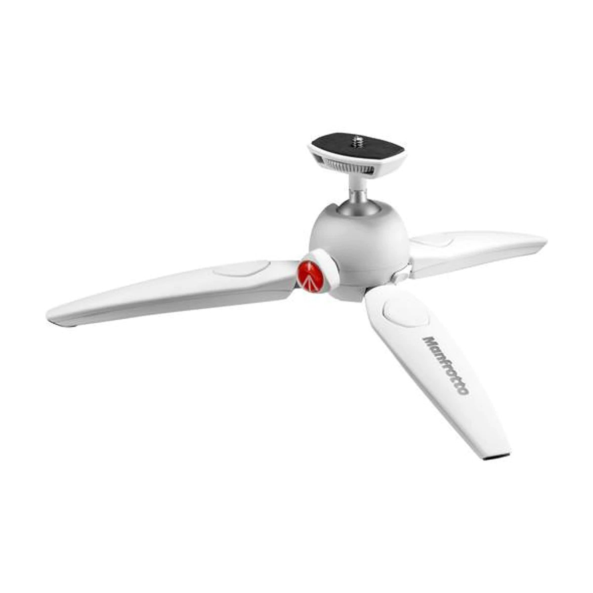 Manfrotto MTPIXI-WH PIXI Mini Table Top Tripod for DSLR Cameras, Smartphones, Apple Phones (WHITE)