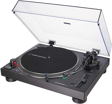 Audio-Technica AT-LP120XUSB Direct-Drive Turntable, Fully Manual, Hi-Fi, 3 Speed, Convert Vinyl to Digital, Anti-Skate and Variable Pitch Control (Analog & USB Silver)