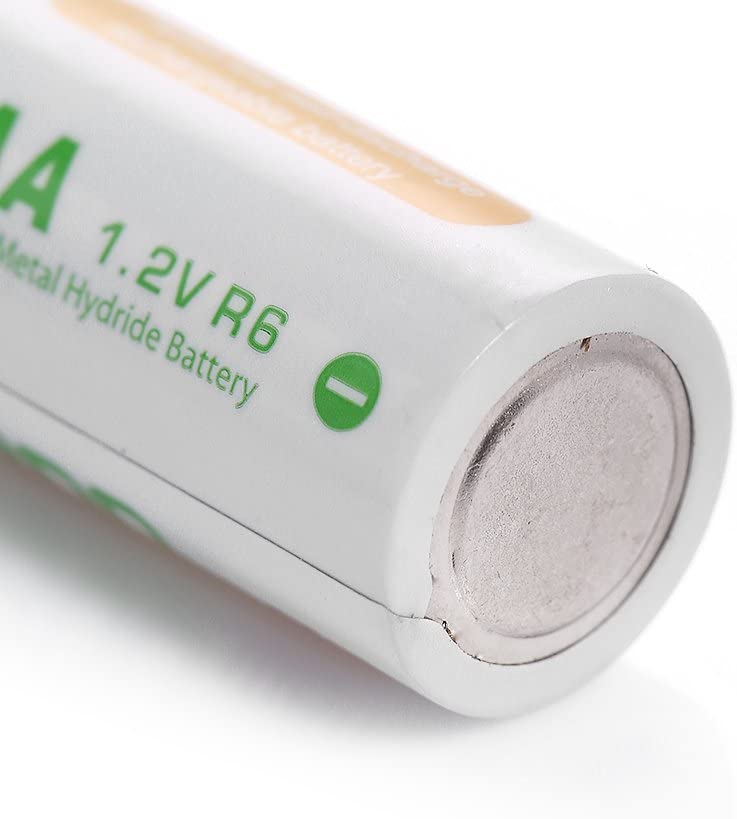 EBL LN-8111 Home Basic 1.2V AA 2300mAh NiMH Nickel Metal Hydride Rechargeable Batteries with Included Storage Case for Portable and Emergency Electronics (Pack of 4)