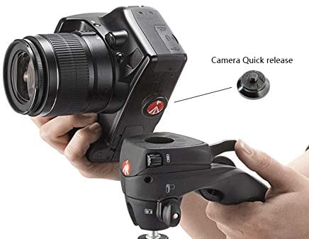 Manfrotto MKCOMPACTACN-BK Compact Action Aluminum 3.3Lb Tripod for Vlogging, Photography (Black)