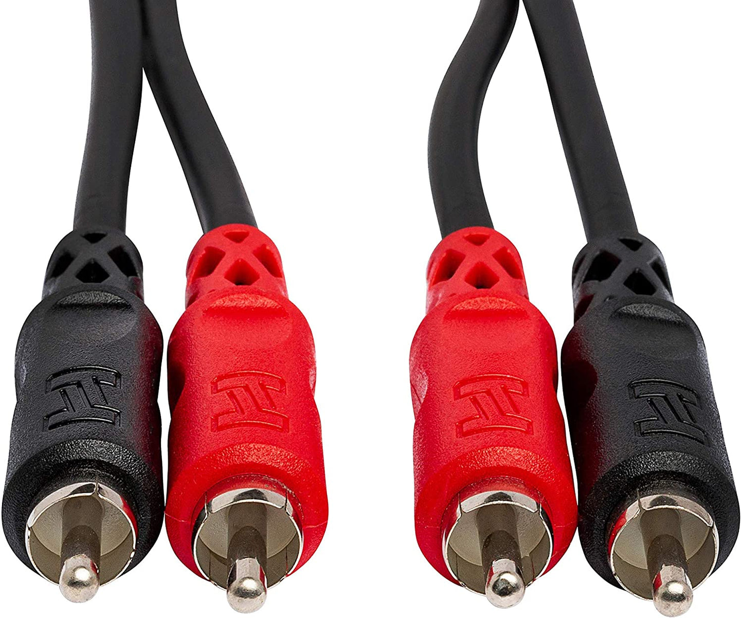 Hosa Technology CRA-202 Nickel Plated Dual RCA to Dual RCA Stereo Interconnect, 2 Meters