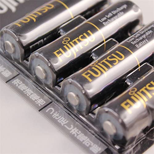 Fujitsu 1.2V 2450mAh NiMH Low Discharge Rechargeable | HR3UTHC Battery AA Pack of 4