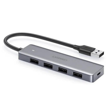 UGREEN Ultra Slim 4 Port USB 3.0 Hub with MicroUSB Power Delivery and 5Gbps Data Speed for PC and Laptop | 50985