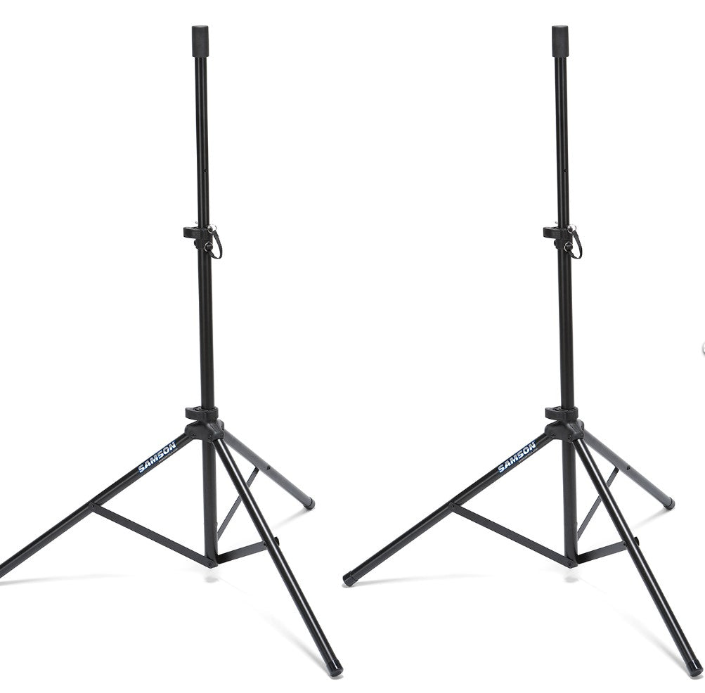 Samson LS50P Durable Speaker Stand (Pair) with Adjustable Height, Locking Latch and 3/8" Pole Adapters for Concerts and Recordings