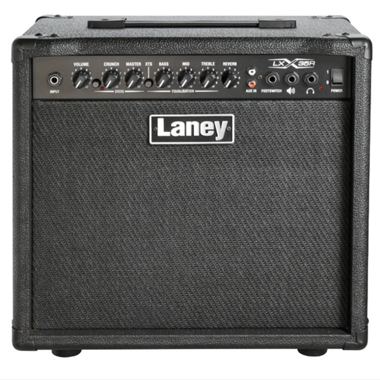 Laney LX35R 35 Watts Twin Channel Guitar Amplifier with 3-Band EQ Tone and On-Board Reverb Feature