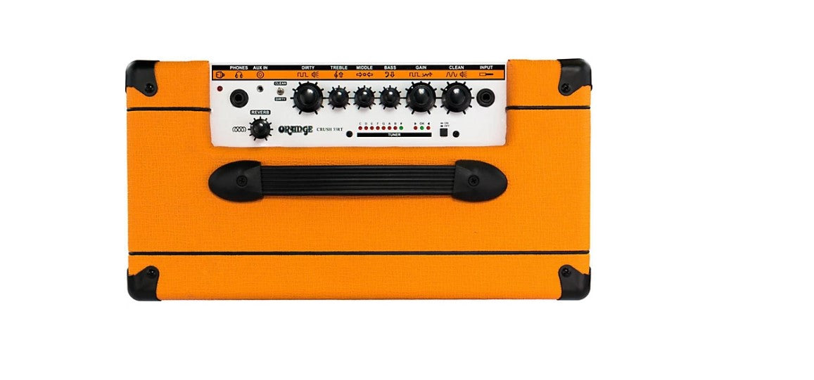 Orange Amps Crush 35RT Watt Guitar Combo Amplifier with 4- Stage Preamp, Active 3 Band EQ and CabSim-loaded Headphone Output for Electric Guitars (Orange, Black)