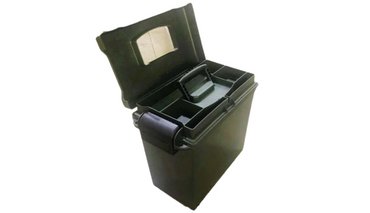 Raptor TB-910 Portable Water-Resistant Hard Case Tool Box for Hunters, Boaters and Campers (Army Green)