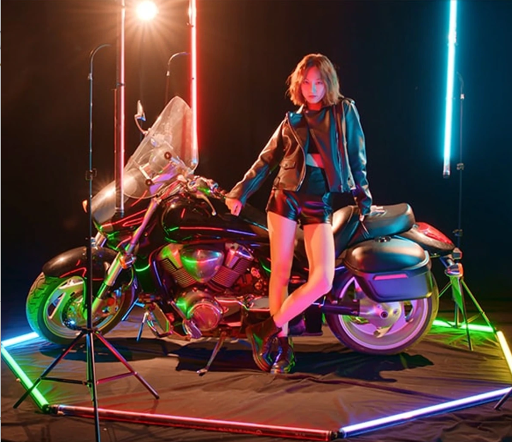 Luxceo P120 RGB Waterproof LED Light Wand 360 Degree Full Color Tube with Bluetooth App Control for Photo Video Studio