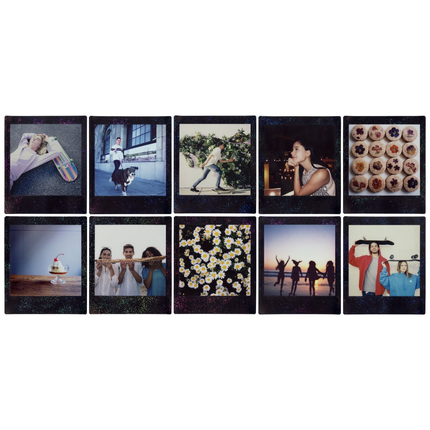 Fujifilm Black Frame Instax Square Star-Illumination Instant Film 10 Sheets Single Pack - Expiration July 2021