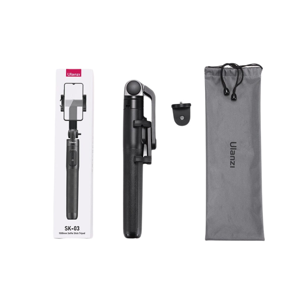 Ulanzi SK-03 Smartphone Wireless Bluetooth Tripod Stick with Detachable Remote Control, 360 Degree Panoramic, 120mAh Battery | 3064
