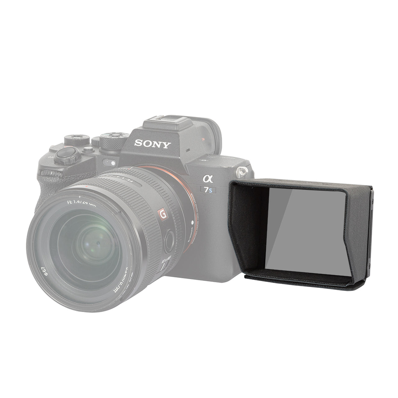 SmallRig Sunhood for Sony Alpha 7S III/Alpha 7C/ZV-1/ZV-E10/FX3 Mirrorless Camera LCD hood with Raised Internal Edges Slide-in Mounting 3206
