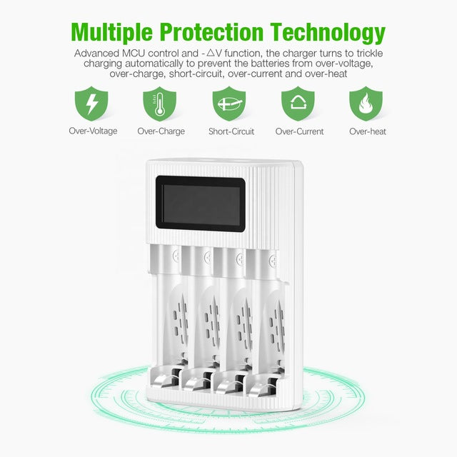EBL TB-6409 5V AA-AAA LCD Rechargeable Smart Quick Universal Charger