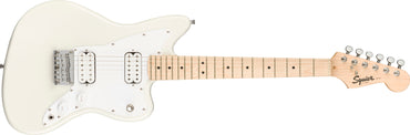 Squier by Fender Mini Jazzmaster HH Electric Guitar SQ MINI JAZZMASTER HH LRL with Maple Fingerboard 2 Humbucking Pickups (3 Colors)