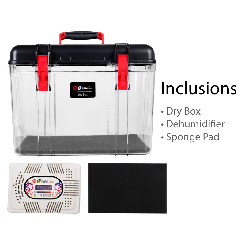 EIRMAI (24L) Moisture-Proof Storage Dry Box with Electronic Dehumidifier for Photography Gears & Cameras