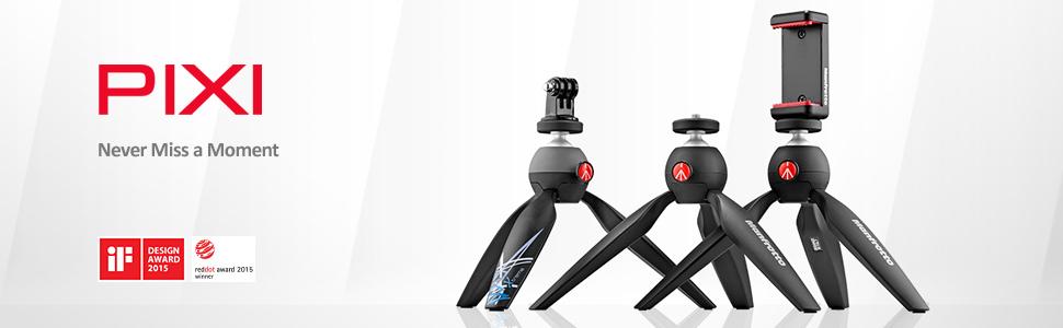 Manfrotto PIXI Xtreme Mini Table Top Tripod (MKPIXIEX-BK)