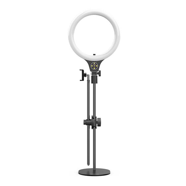 Ulanzi 10inch Desktop Overhead Shooting Bracket Ring Light Set for Selfies, Livestream and Gaming