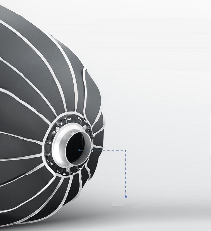 Triopo 47.2 inches / 120cm Parabolic Hexa Decagon Umbrella Soft Box for Outdoor Travel Photography, Location Shoots, Studio Equipment (KP2 120 GRID)