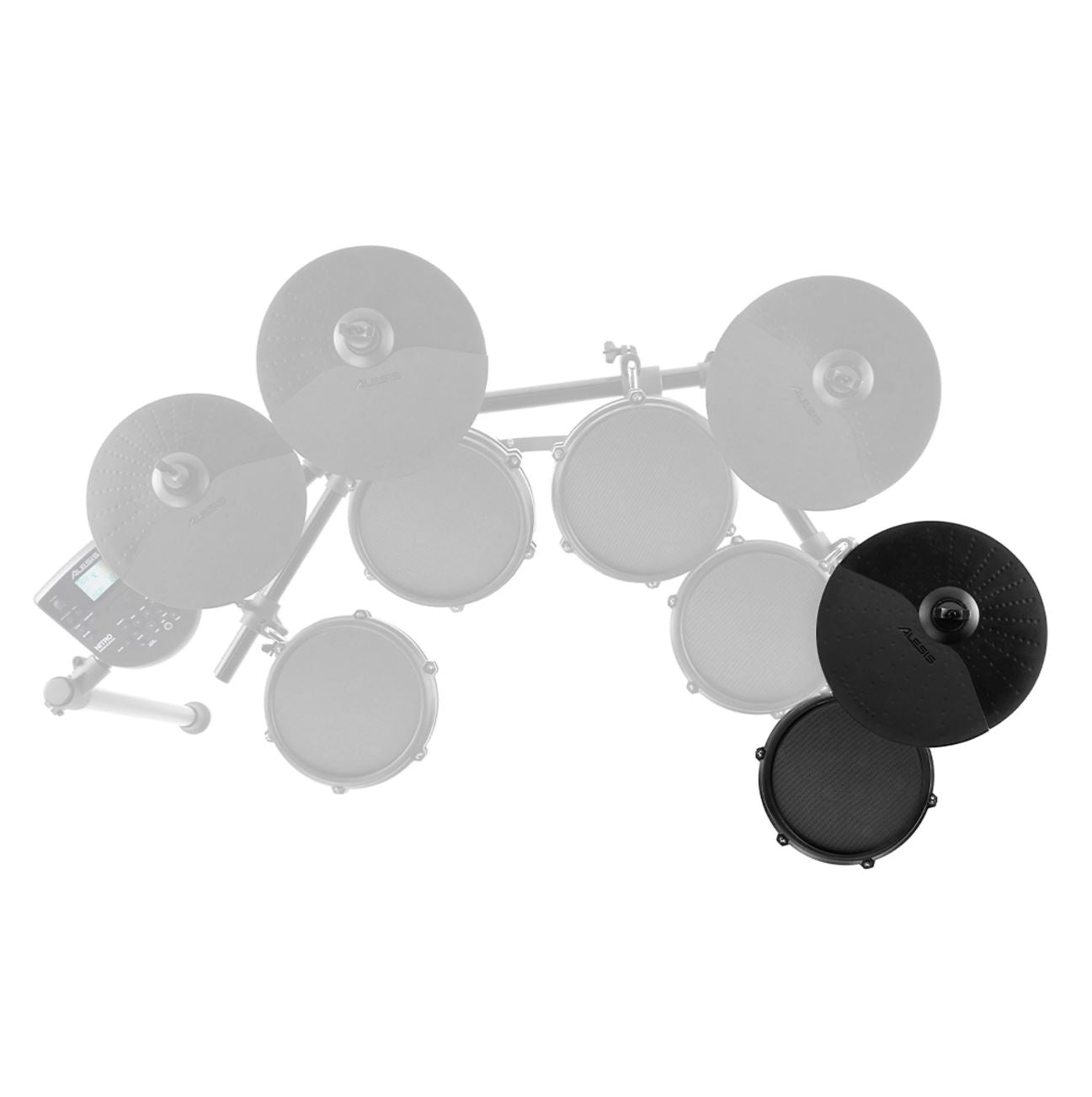 Alesis Nitro Mesh Kit Expansion Pack with 10-inch Cymbal and 8-inch Dual-zone Mesh Drum Pad