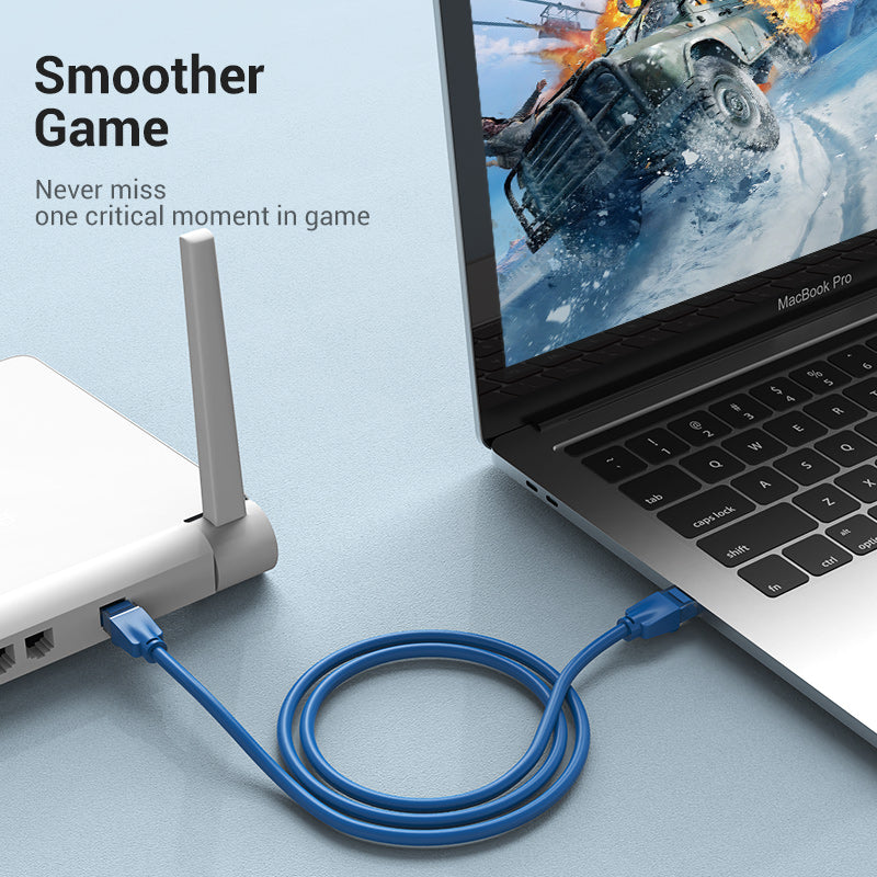 Vention CAT6 Ethernet Round Cable UTP Patch 1000Mbps 250MHz Lan Network Wire Cord for Internet Router PC Modem