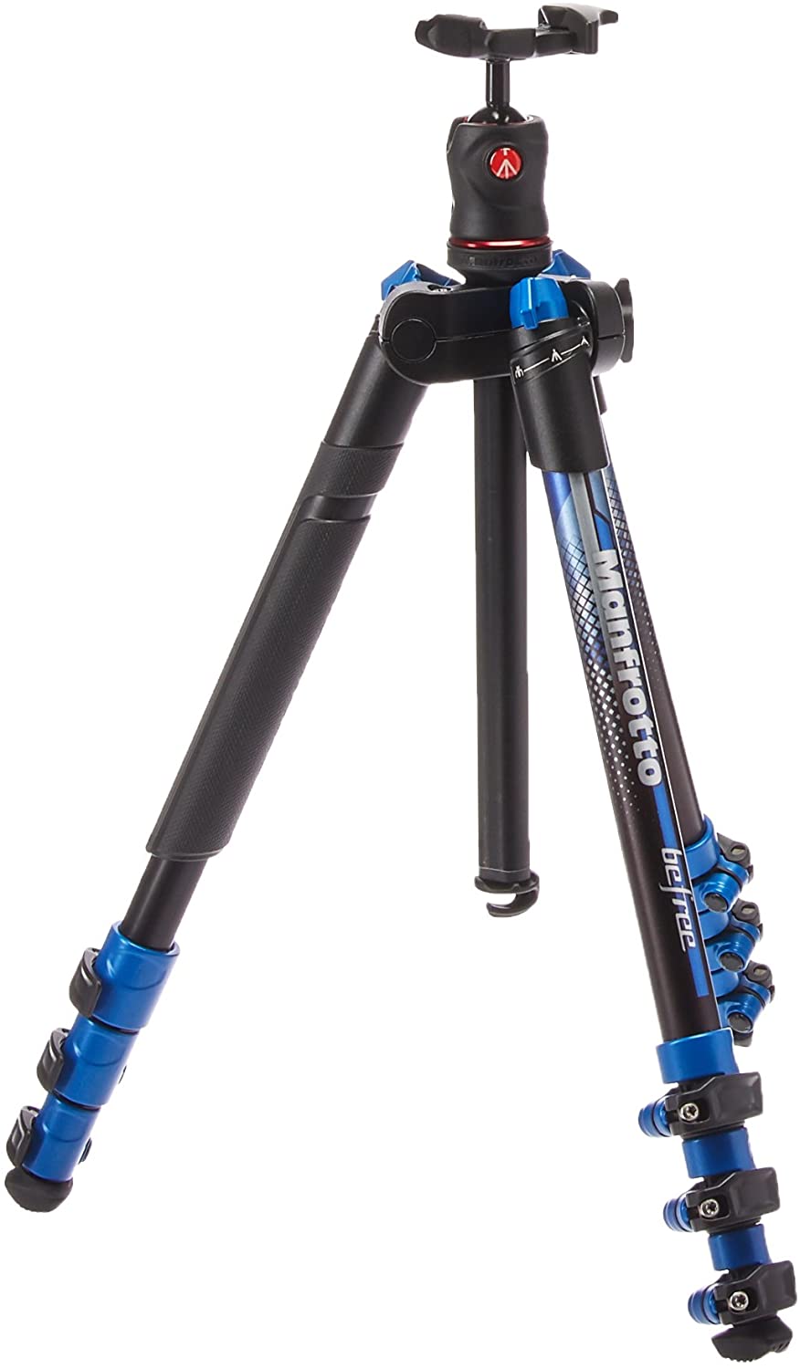 Manfrotto MKBFRA4BL-BH BeFree Color Aluminum Travel Tripod with Ball Head, Blue