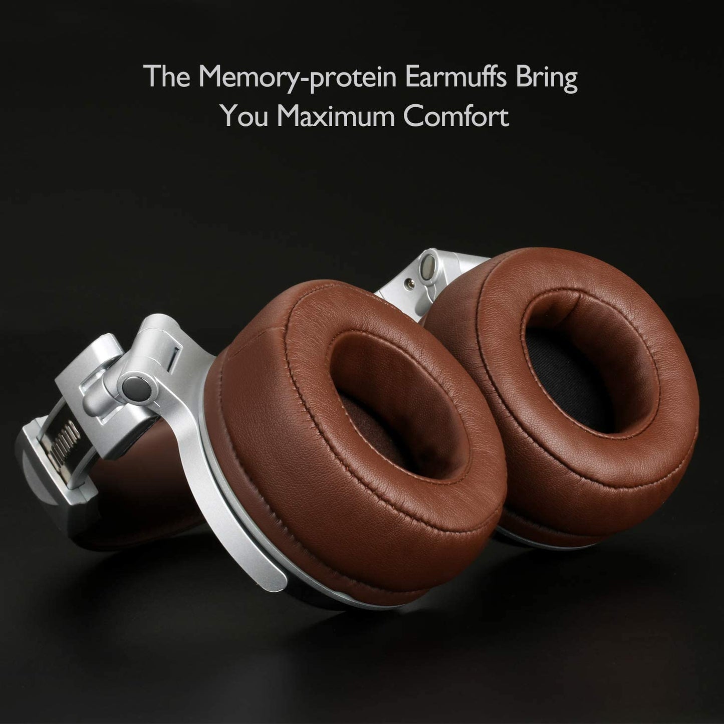 OneOdio Pro 30 Over Ear Headphone, Wired Premium Stereo Sound Headsets with 50mm Driver, Foldable Comfortable Headphones with Protein Earmuffs and Shareport for Recording Monitoring Podcast PC TV- with Mic (Silver)