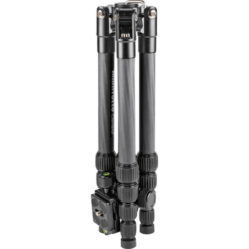 Manfrotto MKELES5CF-BH Element Carbon Fiber Aluminum Small Traveler Tripod for Photography, Vlogging (Black)