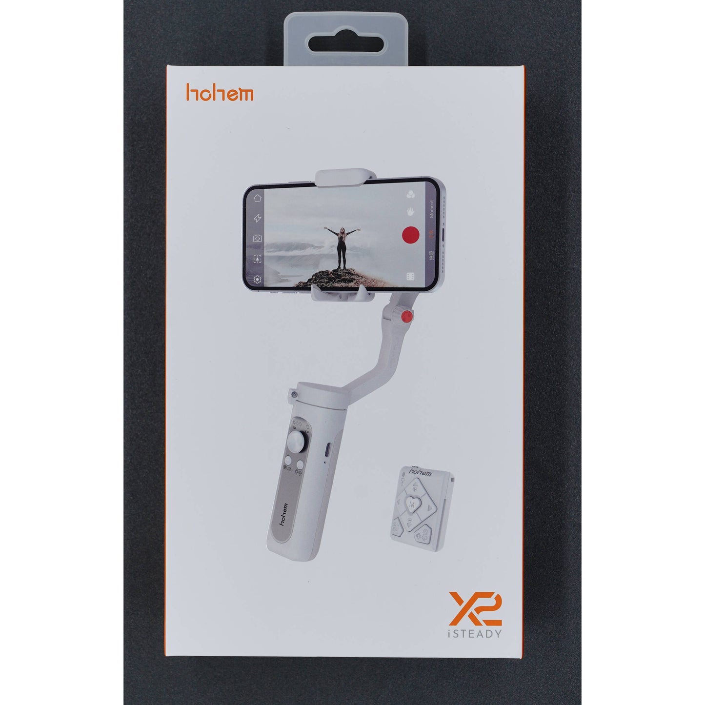 Hohem iSteady X2 3-Axis Smartphone Gimbal Stabilizer 10h Runtime with Wireless Remote Face and Object Tracking (White)