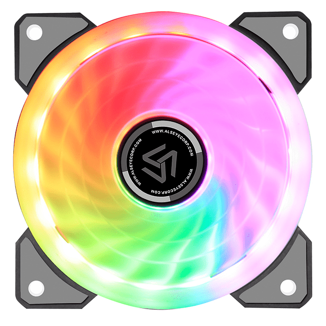 Alseye CRLS 300DS 120mm LED Case RGB D Ringer Cooling Fans with 2pcs Multicolored LED Strips with Wireless Remote Control for PC Cabinets and Radiators